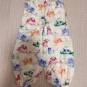 Gucci Kids Pajama Bottoms in White with Red, Blue, Green & Orange Prints